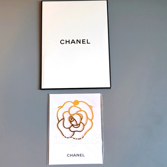CHANEL Other - CHANEL Camellia Gold-tone Bookmark
